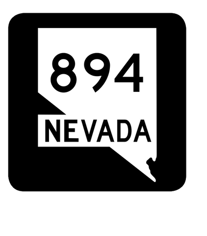 Nevada State Route 894 Sticker R3170 Highway Sign Road Sign