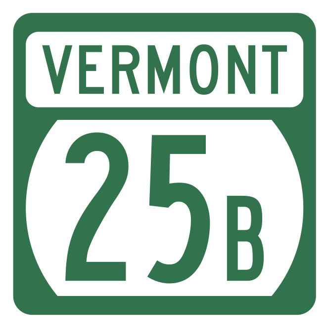 Vermont State Highway 25B Sticker Decal R5282 Highway Route Sign