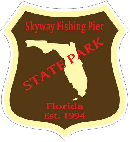 Skyway Fishing Pier Florida State Park Sticker R6788