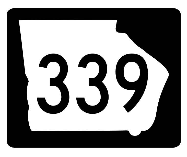 Georgia State Route 339 Sticker R4003 Highway Sign Road Sign Decal