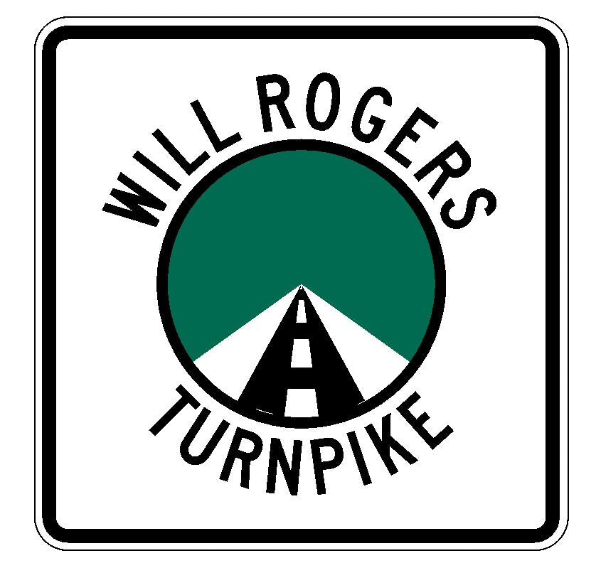 Will Rogers Turnpike Sticker R3683 Highway Sign Road Sign