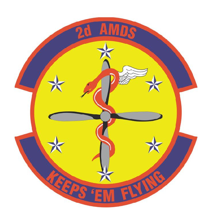 2nd AEROSPACE MEDICAL SQUADRON Sticker /  Decal M317 - Winter Park Products