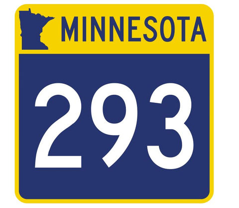 Minnesota State Highway 293 Sticker Decal R5027 Highway Route sign