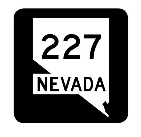 Nevada State Route 227 Sticker R3009 Highway Sign Road Sign
