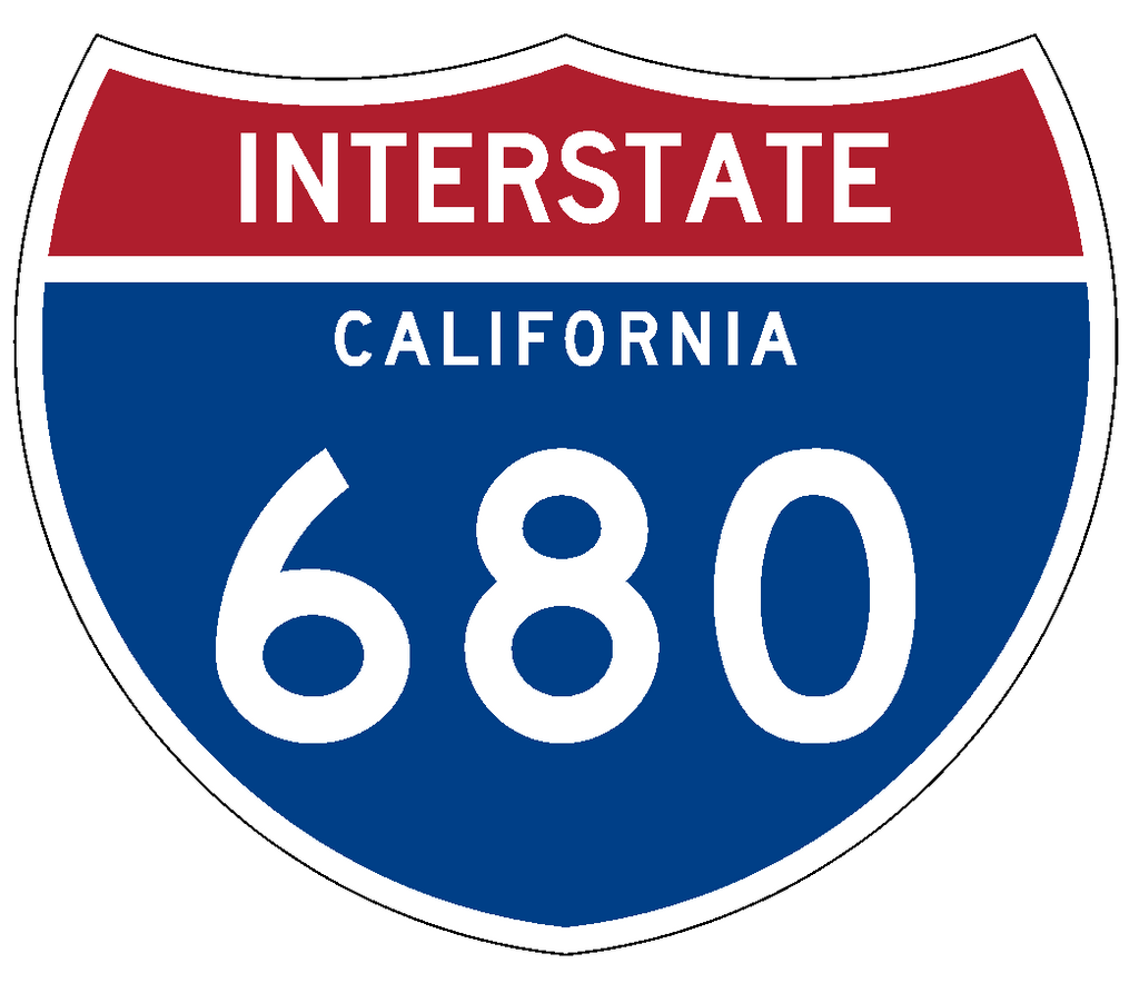Interstate 680 Sticker Decal R1030 Highway Sign Road Sign California - Winter Park Products