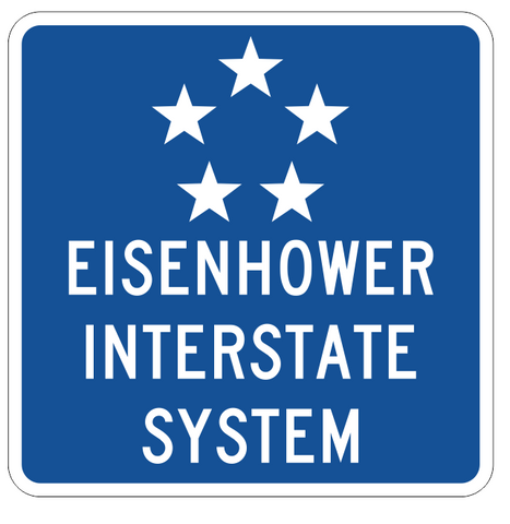 Eisenhower Interstate Sticker Decal R968 Highway Sign - Winter Park Products