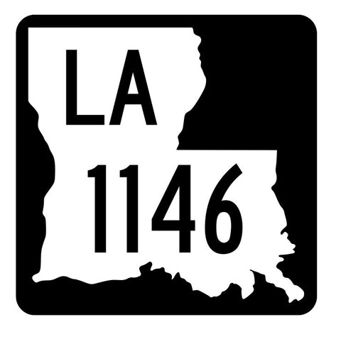 Louisiana State Highway 1146 Sticker Decal R6378 Highway Route Sign
