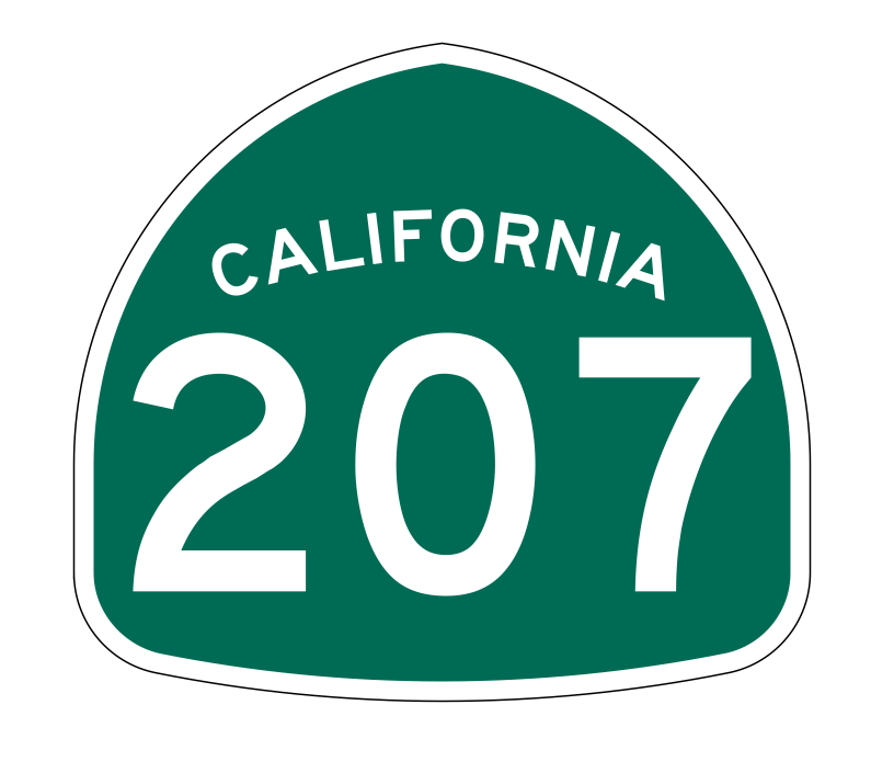 California State Route 207 Sticker Decal R1266 Highway Sign - Winter Park Products