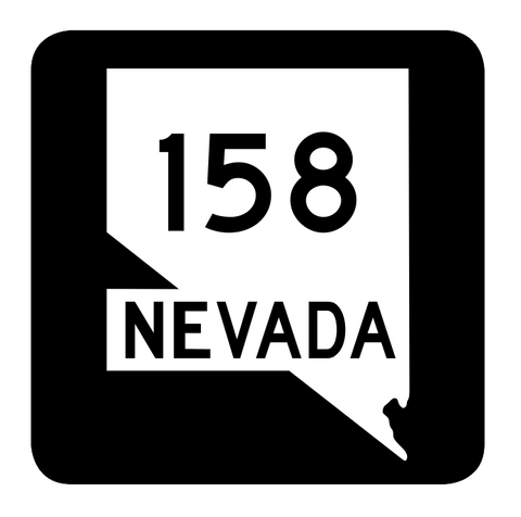 Nevada State Route 158 Sticker R2988 Highway Sign Road Sign