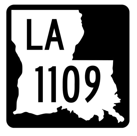 Louisiana State Highway 1109 Sticker Decal R6356 Highway Route Sign