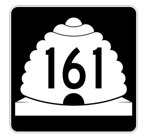 Utah State Highway 161 Sticker Decal R5483 Highway Route Sign