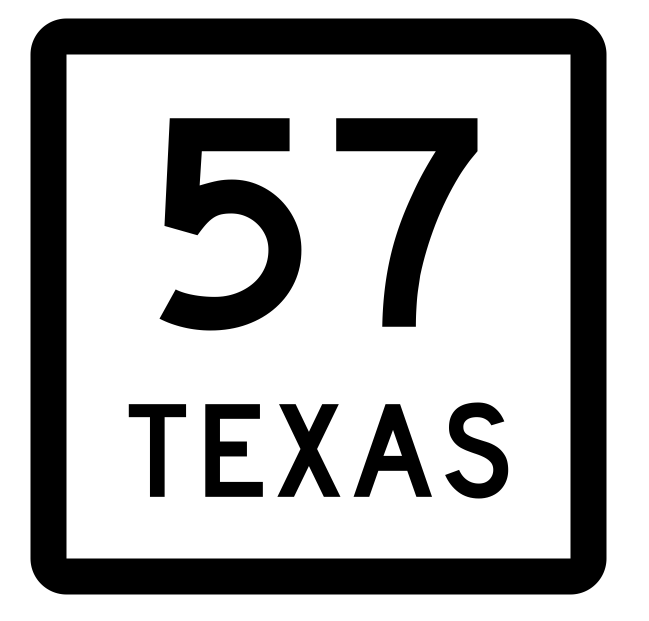 Texas State Highway 57 Sticker Decal R2358 Highway Sign - Winter Park Products