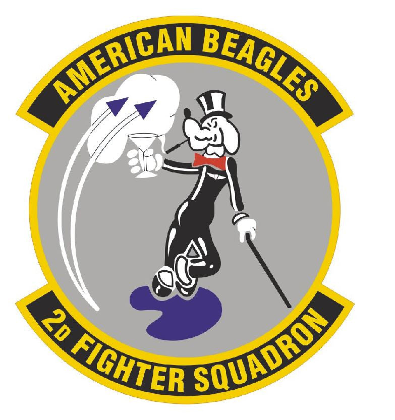 2nd FIGHTER SQUADRON Sticker / Military Decal M322 - Winter Park Products