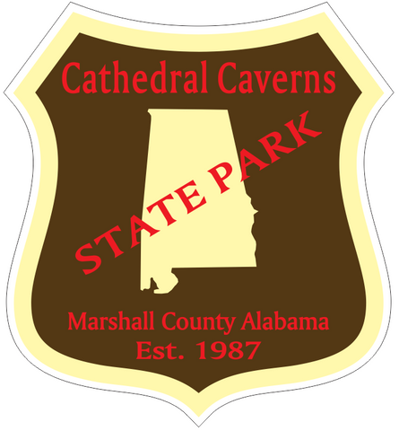 Cathedral Caverns Alabama State Park Sticker R6835