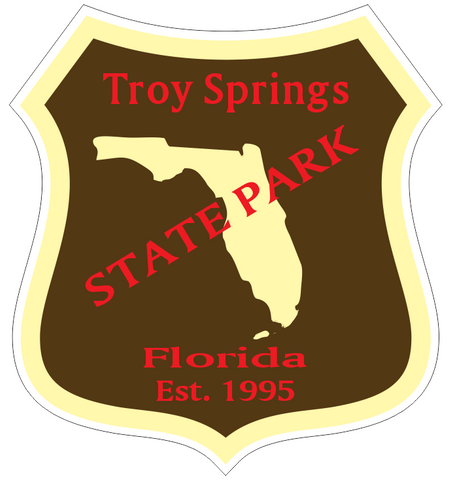 Troy Springs Florida State Park Sticker R6802