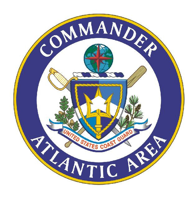 US Coast Guard Commander Atlantic Area Military Armed Forces Decal M271 - Winter Park Products