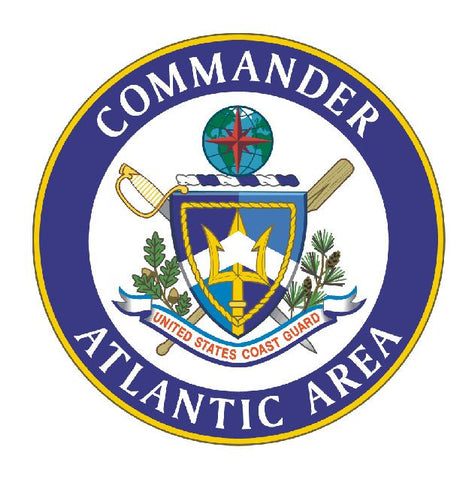 US Coast Guard Commander Atlantic Area Military Armed Forces Decal M271 - Winter Park Products