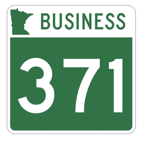 Minnesota State Highway 371 Business Sticker Decal R5051 Highway Route sign