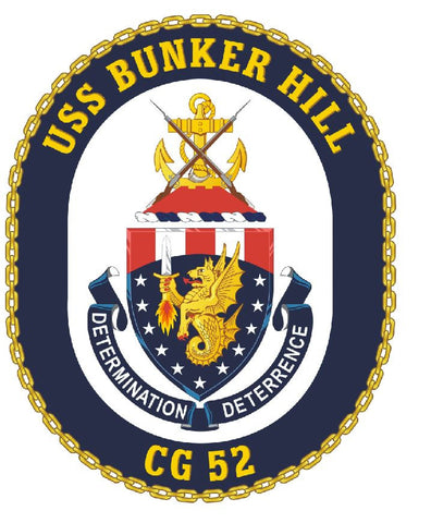 USS Bunker Hill Sticker Military Armed Forces Navy Decal M227 - Winter Park Products