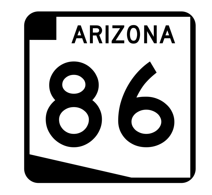 Arizona State Route 86 Sticker R2723 Highway Sign Road Sign