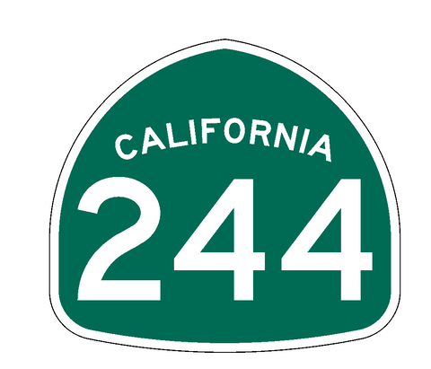 California State Route 244 Sticker Decal R1025 Highway Sign Road Sign - Winter Park Products