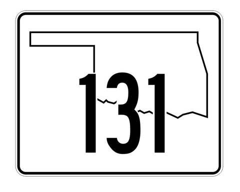 Oklahoma State Highway 131 Sticker Decal R5698 Highway Route Sign