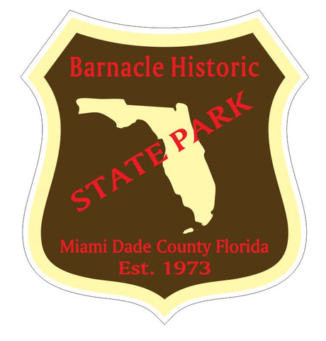 Barnacle Historic State Park Sticker R3343 Florida
