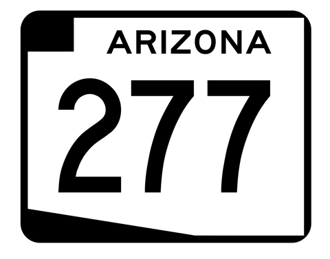 Arizona State Route 277 Sticker R2755 Highway Sign Road Sign