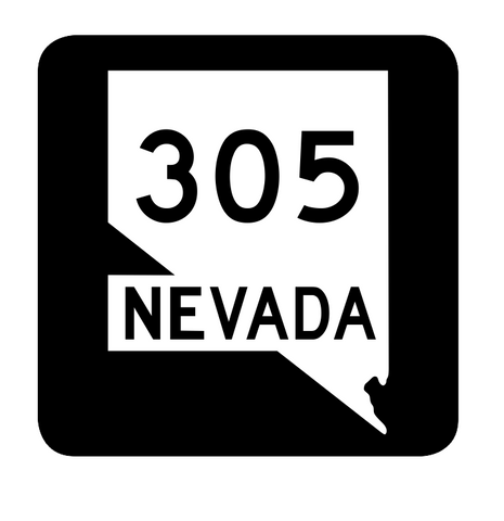 Nevada State Route 305 Sticker R3027 Highway Sign Road Sign