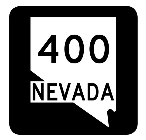 Nevada State Route 400 Sticker R3056 Highway Sign Road Sign