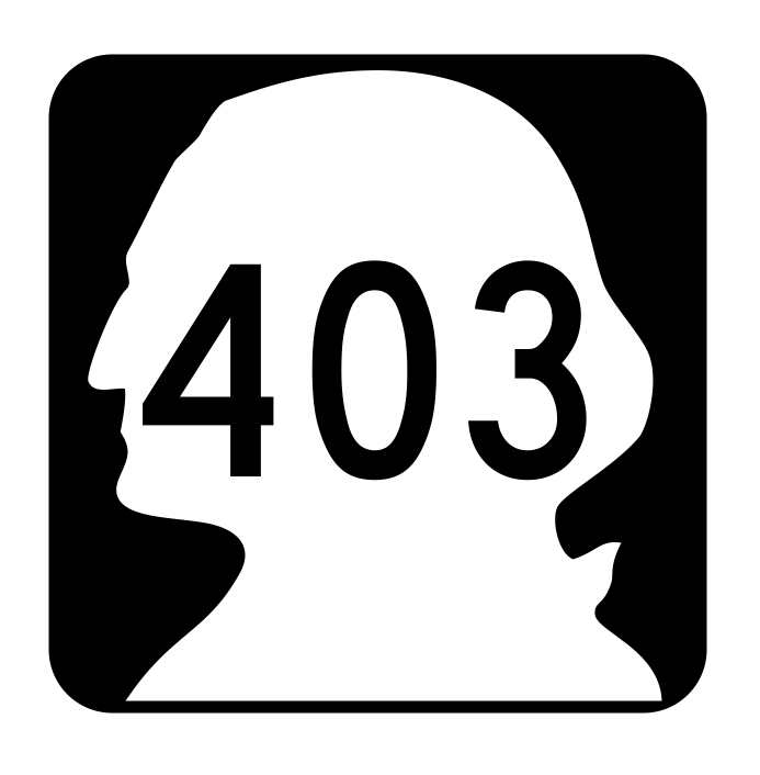 Washington State Route 403 Sticker R2909 Highway Sign Road Sign