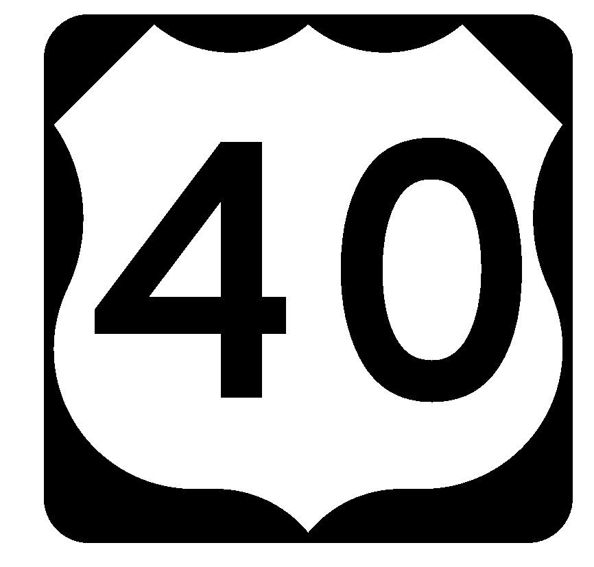 US Route 40 Sticker Decal R1045 Highway Sign Road Sign - Winter Park Products