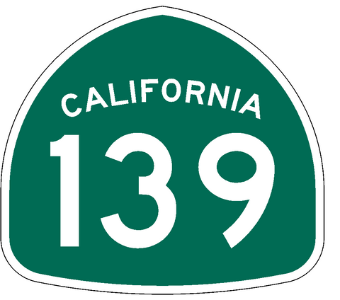 California State Route 139 Sticker Decal R1013 Highway Sign Road Sign - Winter Park Products