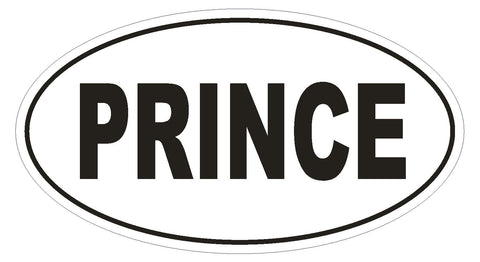 Prince Oval Bumper Sticker or Helmet Sticker D1615 Purple Rain Music Artist - Winter Park Products