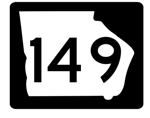 Georgia State Route 149 Sticker R3815 Highway Sign