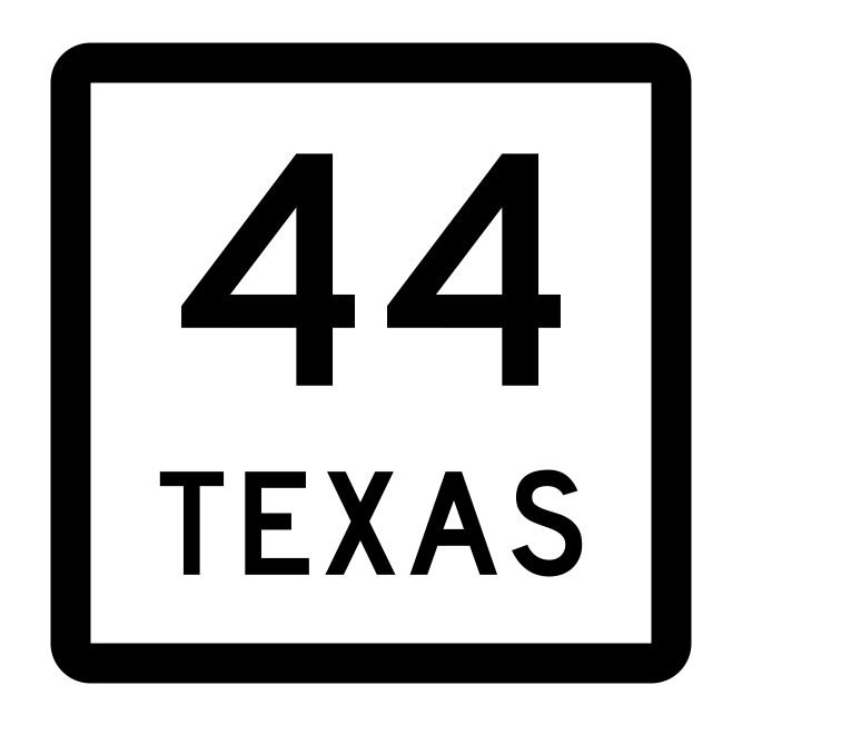 Texas State Highway 44 Sticker Decal R2298 Highway Sign - Winter Park Products