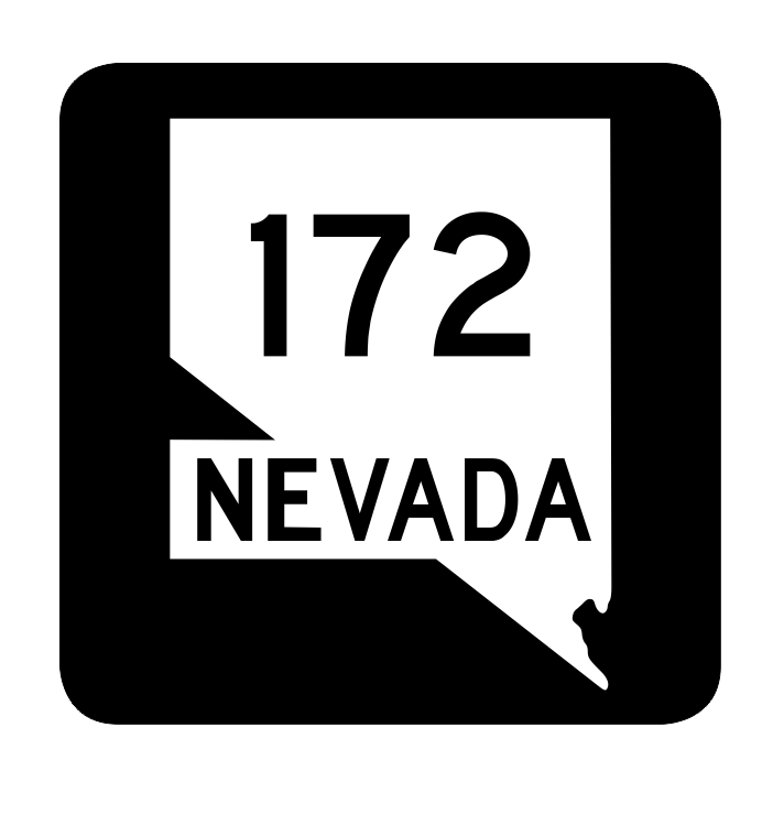 Nevada State Route 172 Sticker R3001 Highway Sign Road Sign