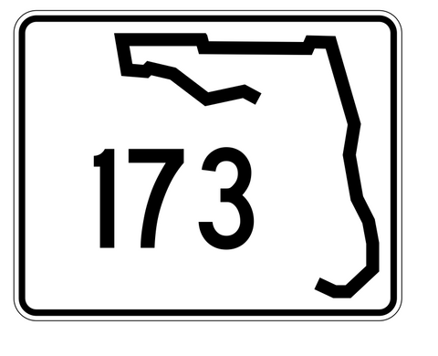 Florida State Road 173 Sticker Decal R1488 Highway Sign - Winter Park Products