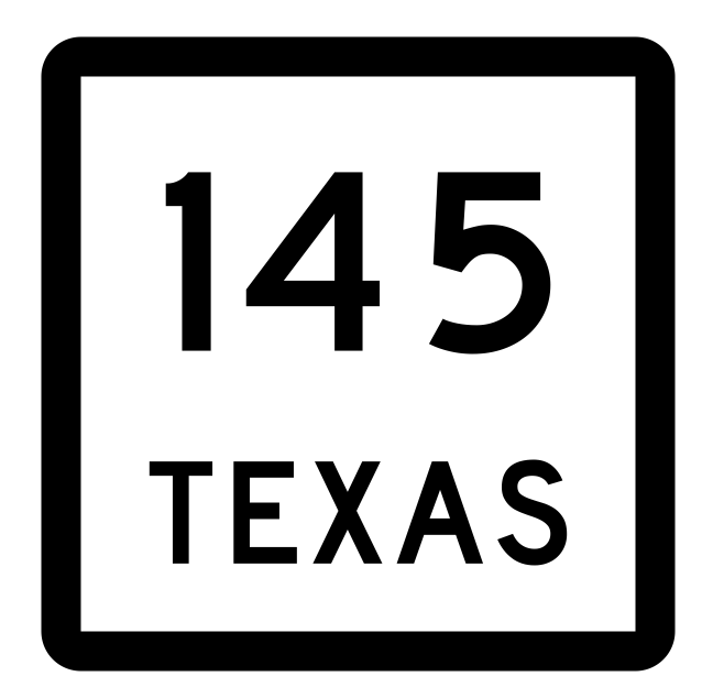 Texas State Highway 145 Sticker Decal R2444 Highway Sign - Winter Park Products