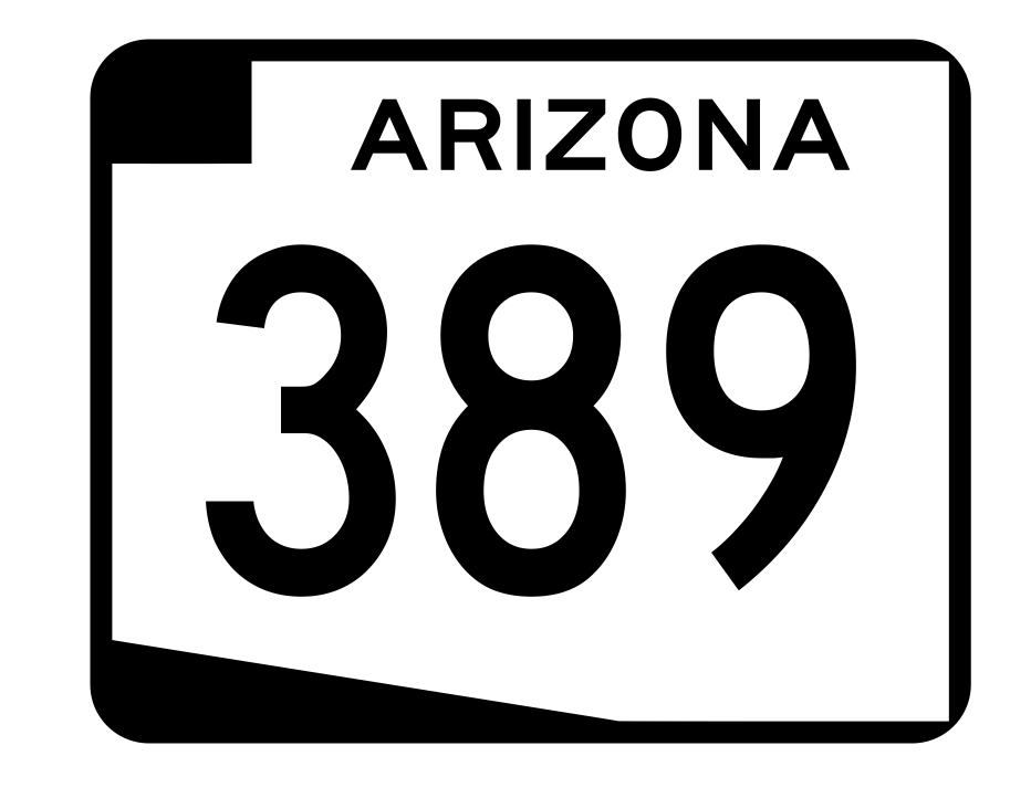 Arizona State Route 389 Sticker R2767 Highway Sign Road Sign