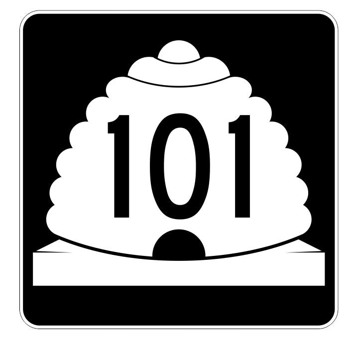 Utah State Highway 101 Sticker Decal R5428 Highway Route Sign
