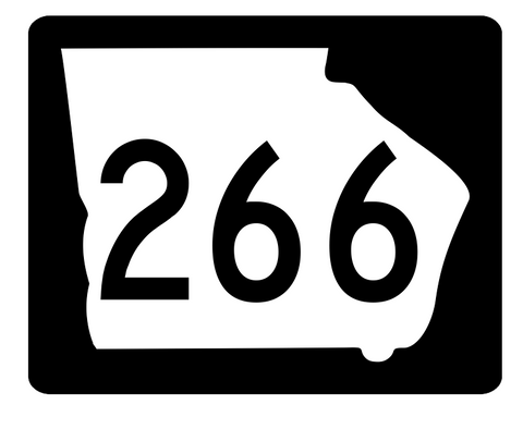 Georgia State Route 266 Sticker R3931 Highway Sign