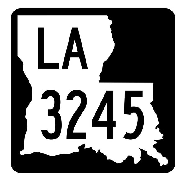 Louisiana State Highway 3245 Sticker Decal R6569 Highway Route Sign ...