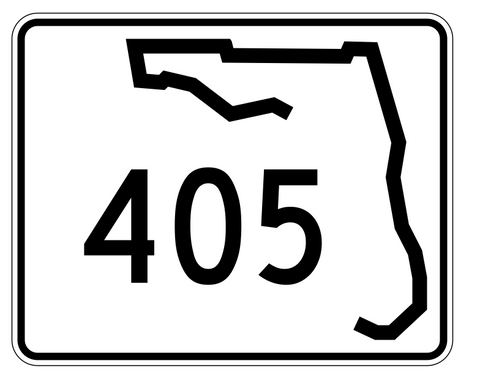 Florida State Road 405 Sticker Decal R1561 Highway Sign - Winter Park Products