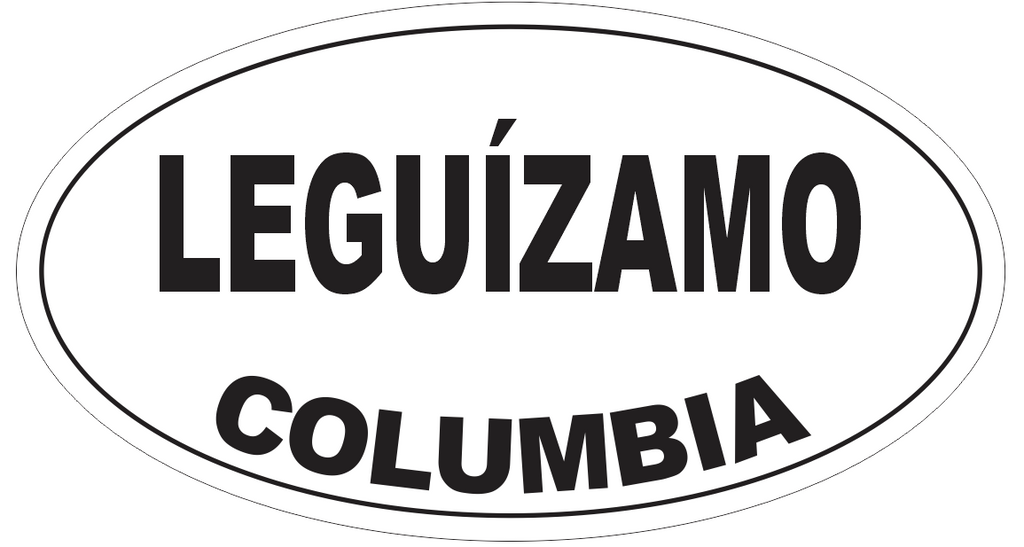 Leguizamo Columbia Oval Bumper Sticker or Helmet Sticker D4891