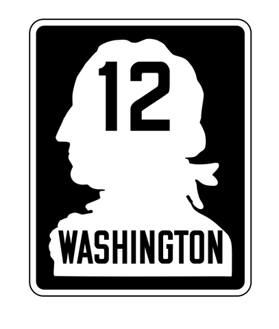 Washington State Route 12 Sticker R2970 Highway Sign Road Sign