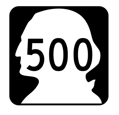 Washington State Route 500 Sticker R2917 Highway Sign Road Sign
