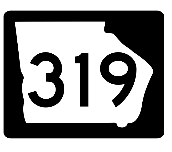 Georgia State Route 319 Sticker R3983 Highway Sign Road Sign Decal