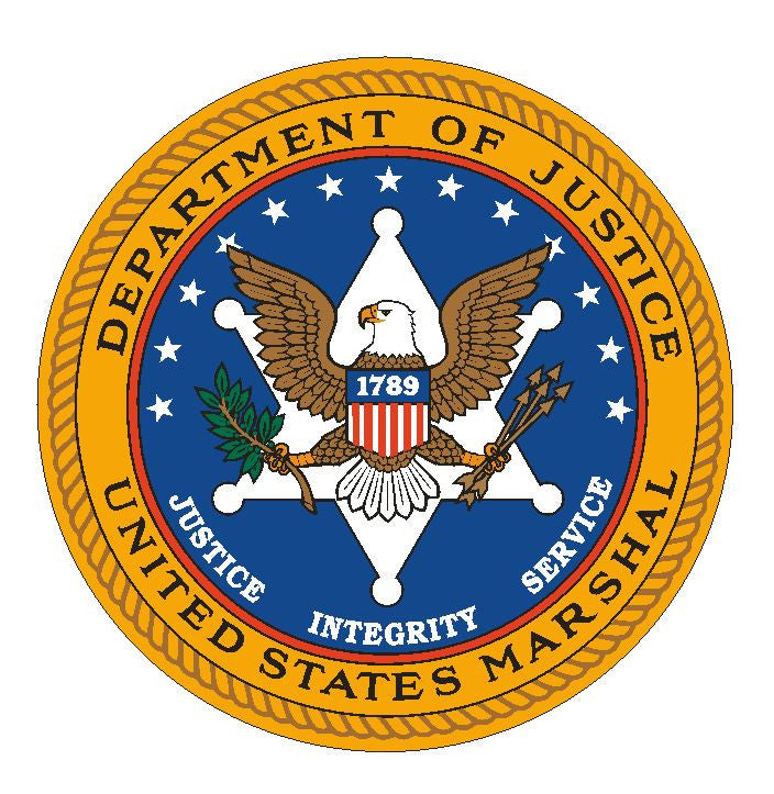 Department of Justice US Marshal Sticker Military Armed Forces Decal M278 - Winter Park Products