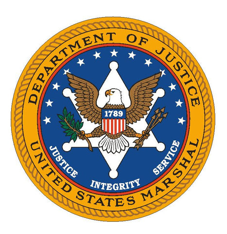 Department of Justice US Marshal Sticker Military Armed Forces Decal M278 - Winter Park Products